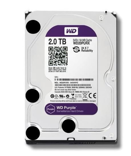 DISCO DURO 2TB ESPECIAL DVR WD PURPLE