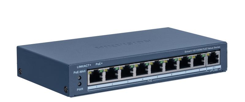 SWITCH 8 PUERTOS POE DE 10/100 Mbps HIKVISION