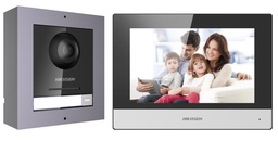 [DS-KIS602] KIT DE VIDEOPORTERO IP DS-KD8003-IME1 + DS-KH6320 + SWITCH POE X 4 + SD HIKVISION